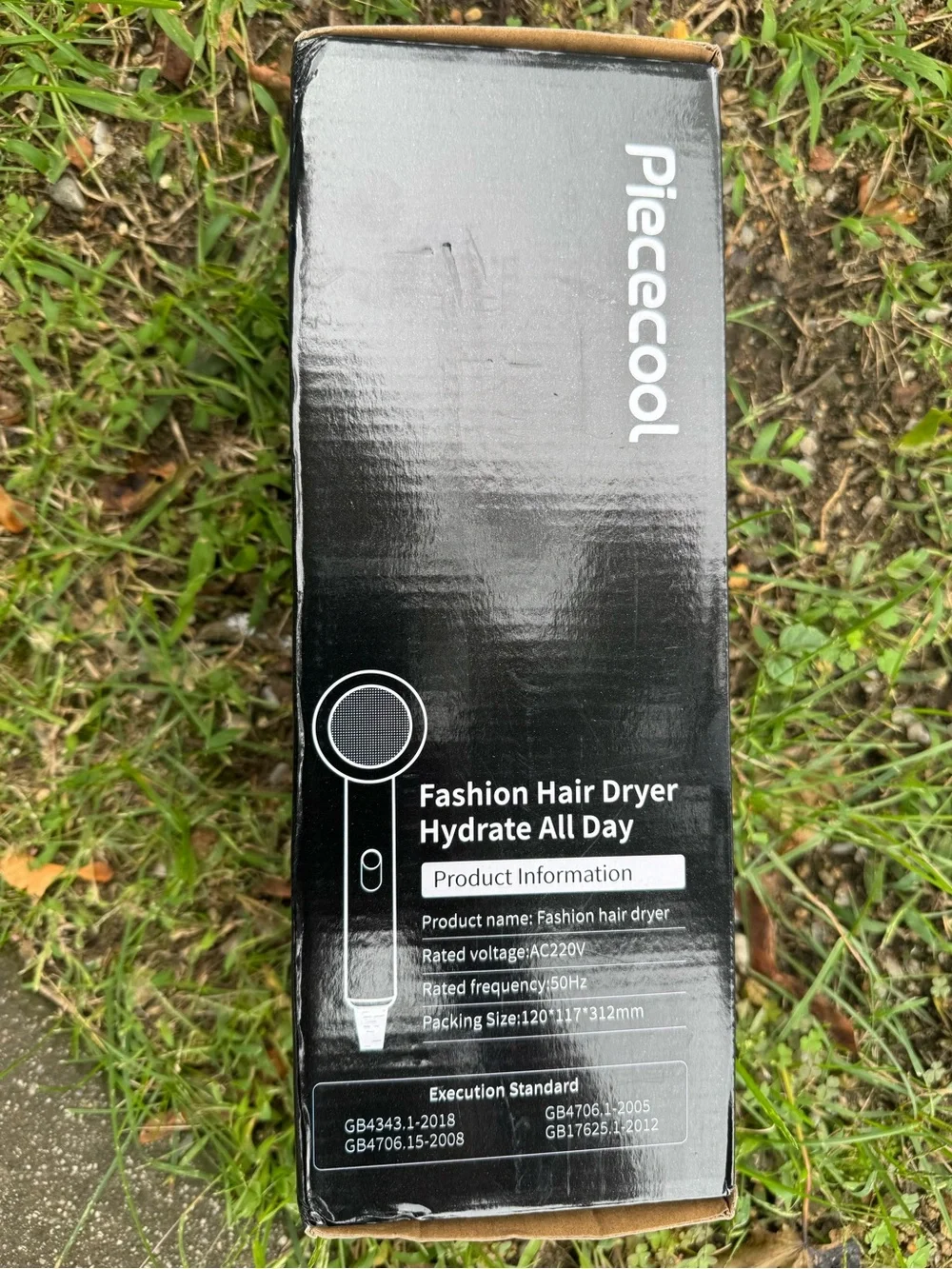 Piececool Black Hair Dryer - Strong Wind Performance